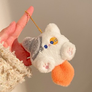 Kawaii Soft Plush <b>Rabbit</b> Keychain 3D Shape Portable Custom Design Light Keychain DIY Trinket Kids Toys - Product Image 5
