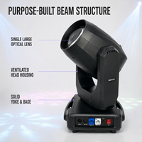 Projecteur à tête mobile Sharpy Beam haute puissance 350W, 16 canaux, double prisme 8+16, 14 couleurs, 13 gobos, RDM pour scène, événement, équipement DJ