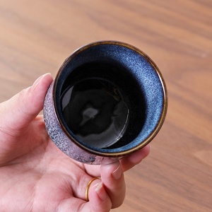 Gran oferta, taza de té de porcelana Retro de 130Ml, taza de café mate hecha a mano al horno, taza de maestro familiar para casa de té, té de Kung Fu chino - Product Image 3