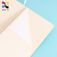 Grande Boîte d'emballage cadeau de luxe pliable de luxe en carton en papier rigide mat avec logo personnalisé, fermeture magnétique noire