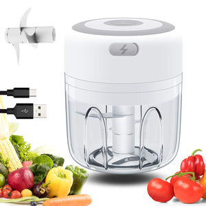 Presse-légumes manuelle sans fil pour usage domestique, réglable, écologique, mini presse-ail en acier inoxydable et plastique PP - Product Image 1