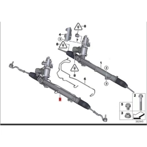 Cremallera de Dirección Asistida Original Usada para <span class=keywords><strong>BMW</strong></span> X6 <span class=keywords><strong>2008</strong></span> 32106858486, Accesorio Automotriz - Product Image 5