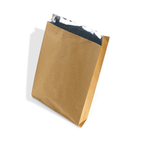 Sac en papier kraft personnalisé écologique avec impression flexo, résistant à la graisse, en aluminium, pour poulet rôti, barbecue et brochettes frites