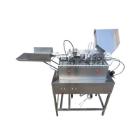 Machine de remplissage et de scellage de liquides cosmétiques à deux têtes pour flacons ampoule en verre, ligne d'emballage d'huiles essentielles et de sérums