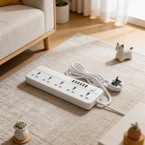 Multiprise standard sud-africaine 5 prises 3 ports CA, cordon d'extension, vente chaude - Product Image 1