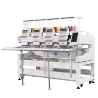 Machine à broder plate automatique à 4 têtes, haute qualité, facile à utiliser, système Dahao, machines à broder informatisées multi-aiguilles
