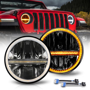 DOT omologato Round Offroad DRL IP68 2 pz luce bianca fredda <span class=keywords><strong>anabbagliante</strong></span> da 7 pollici - Product Image 1