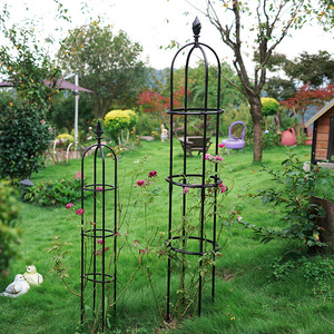 Treillis rond en fer pour plantes avec un design durable pour une utilisation en extérieur dans le jardin - Product Image 4