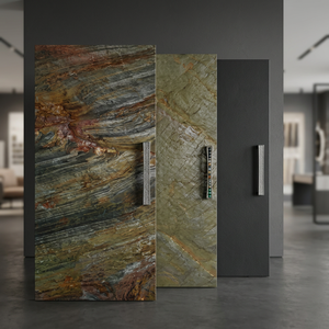 Panneaux de revêtement mural en pierre de marbre naturel poli léger, design moderne, pour résidentiel et commercial, salle de bain - Product Image 3