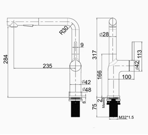 Grifo Mezclador de Cocina Versátil con Caño Extraíble para Fregadero, Cartucho <span class=keywords><strong>Citec</strong></span> - Product Image 6