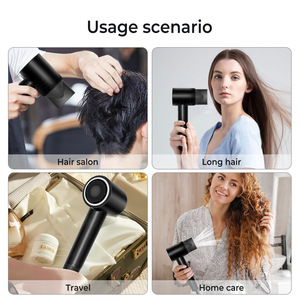 Secador de Pelo Iónico de Alta Velocidad, 110000 rpm, 1600 W, Potente, con 2 Mil Millones de <span class=keywords><strong>Iones</strong></span> <span class=keywords><strong>Negativos</strong></span>, Súper Ligero y Silencioso, <span class=keywords><strong>para</strong></span> Salón, Hotel, Hogar y Viajes - Product Image 1