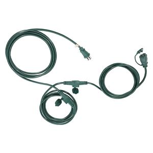 Cable de Extensión para Exteriores con Certificación CETL CUL de 13 A, 1 Divisor de 3 Tomas de Corriente, 16/3C SJTW Resistente a la Intemperie, Cable de 25 Pies - Product Image 1