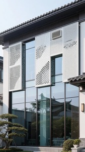 Chinese Style Aluminum Wall-Mounted <b>Vent</b> <b>Cover</b> Rectangle Outdoor <b>Decorative</b> Grille - Product Image 5