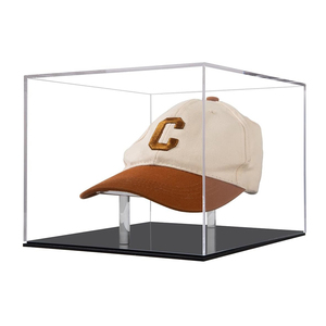 Cappello <span class=keywords><strong>in</strong></span> acrilico trasparente per la vetrina del cappello da Baseball autografo cappello porta casco Lucite Memorabilia Box per gli sport di calcio - Product Image 3