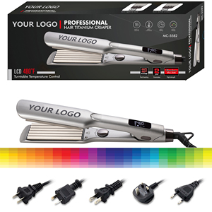 Fer à friser électrique en titane pour coiffure, chauffe rapide, volume instantané, température réglable, longue durée, usage domestique - Product Image 4