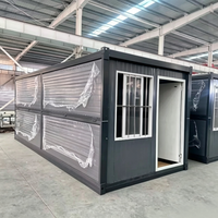Maisons modulaires préfabriquées pliables économiques de 20 pieds et 40 pieds pour applications résidentielles et commerciales