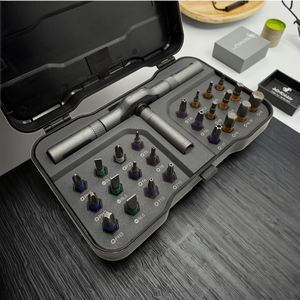 Set di <span class=keywords><strong>Cacciaviti</strong></span> a Cricchetto Multifunzione Professionale 24 in 1 con Punte in Acciaio OEM <span class=keywords><strong>Mini</strong></span> <span class=keywords><strong>Kit</strong></span> di Riparazione per PC e Uso Domestico - Product Image 4