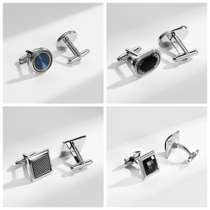 メンズビジネス宴会用シャツカフスボタン クラシックフレンチパッチ銅製カフスボタン チェス盤柄金メッキカフスボタン カスタムメイド - Product Image 4