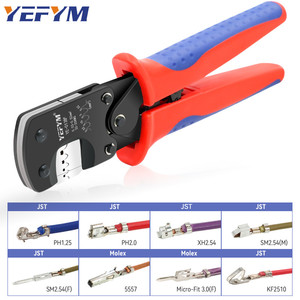 <span class=keywords><strong>Pince</strong></span> <span class=keywords><strong>à</strong></span> <span class=keywords><strong>sertir</strong></span> YEFYM YE-013BR avec poignée souple et acier au carbone pour bornes <span class=keywords><strong>JST</strong></span> DuPont XH2.54/PH2.0/ZH1.5/SH1.0/2.0/2510 - Product Image 1