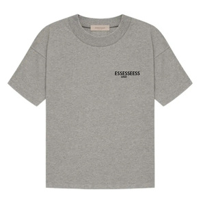 Camiseta de algodón unisex de manga corta con estampado de <span class=keywords><strong>palabras</strong></span> de silicona en el pecho, estilo urbano, para verano - Product Image 1