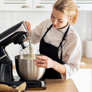 Tapis <span class=keywords><strong>de</strong></span> glisse en bois d'acacia pour batteur sur socle inclinable KitchenAid 4,5-5 Qt, plateau <span class=keywords><strong>de</strong></span> glisse pour appareil <span class=keywords><strong>de</strong></span> <span class=keywords><strong>cuisine</strong></span> - Product Image 4