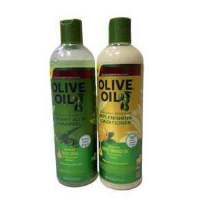 Nuevo champú cremoso de aloe de aceite de oliva 370ml Vera para rejuvenecer la humedad limpia suavemente el mejor acondicionador para el cabello - Product Image 5