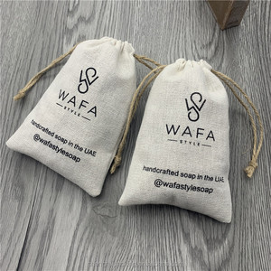 Màu sắc tự nhiên Dây Rút 4 "* 6" Linen handmade xà phòng bao bì Pouch với cây gai dầu Dây đay hessian Linen công cụ túi bụi - Product Image 5