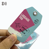 Étiquette de bagage NFC en plastique, suivi des bagages à l'aéroport, impression de code QR, étiquette de bagage NFC personnalisée