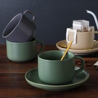 Tasse à café en céramique avec Logo, fournisseur de tasses personnalisées, tasses à thé en porcelaine, ensemble de tasses et soucoupes en céramique
