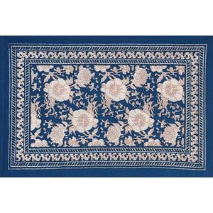 ผ้าปูที่นอนสีน้ำเงินลายพิมพ์ลายชนเผ่า เป็นมิตรกับสิ่งแวดล้อม เกรด A พร้อมปลอกหมอน 2 ใบ ผ้าฝ้าย 300 เส้นด้าย ราคาขายส่ง - Product Image 3