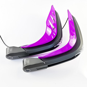 Protectores de Manillar para Motocicleta Qiangye con Luz LED Púrpura, Accesorios para Manillar de Bicicleta, Talla 8 - Product Image 4