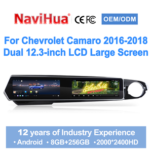 Navihua Nueva Actualización de Pantalla Dual para Chevrolet Camaro 2016-2018, Radio de Coche Android, Pantalla para Pasajeros, Carplay, GPS, Android Auto - Product Image 2