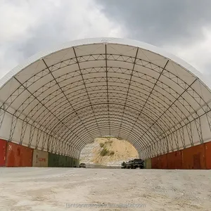 Harga Terbaik Plastik Pvc Atap Tunai Membangun Sepeda Luar Ruangan Gudang Penyimpanan Tenda 0.55Kn Angin Salju Memuat Hot Dip Truss