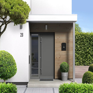 Boîte aux lettres moderne JH-Mech, fente et serrure compactes et conviviales situées à l'avant pour un accès facile à la boîte aux lettres en acier extérieure - Product Image 4