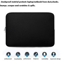 Housse pour ordinateur portable en néoprène résistant de 15,6 pouces, étui pour ordinateur portable, pochette pour tablette, sacoche de transport