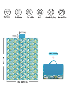 Custom Printed Soft Foldable Waterproof Outdoor <b>Picnic</b> Camping Hiking <b>Mat</b> - Product Image 3