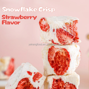 Célébrités sur Internet <span class=keywords><strong>Desserts</strong></span> frais à saveur de fraise Collations croustillantes de flocon de neige Prêt à manger en petits paquets avec des sacs ouverts - Product Image 3
