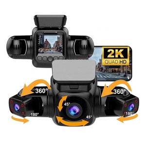 Xe DVR 4 kênh toàn cảnh lái xe ghi bên trong xe kép ghi Wifi GPS <span class=keywords><strong>BlackBox</strong></span> <span class=keywords><strong>1080P</strong></span> HD taxi <span class=keywords><strong>Dash</strong></span> Cam 4 máy ảnh - Product Image 1