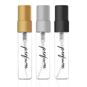 2ml / 3ml/ 5ml / 10ml Mini atomiseur bouteilles d'échantillon de parfum en verre bouteille cadeau de parfum en verre cosmétique