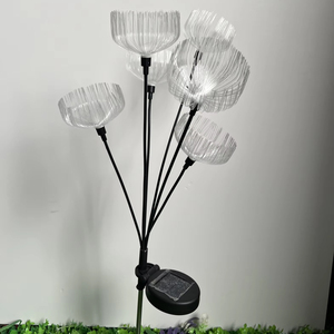 Đèn trang trí hình sứa bằng sợi quang <span class=keywords><strong>LED</strong></span> năng lượng mặt trời ngoài trời, đạt chuẩn IP65, dùng cho chiếu sáng cảnh quan và đèn Giáng sinh - Product Image 6