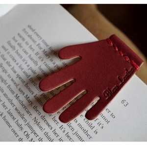Marcapáginas de cuero con forma de palma, creativo y exquisito, personalizable, grabado, separador de libros, clip para libros, etiqueta separadora de libros. - Product Image 5