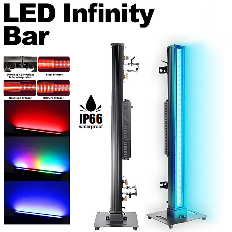 Marslite RGB Led Pixel bar Light IP66 Waterproof RGB Led Light bar Pro DMX Outdoor LED Stage Light bar for DJ Disco Party