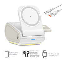 Lampe de chargeur sans fil magnétique portable de conception unique 15W pour iPhone 12-17 Apple Watch AirPods OJD-133