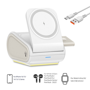 Lámpara de cargador inalámbrico magnético portátil de diseño único 15W para <span class=keywords><strong>iPhone</strong></span> 12-17 Apple Watch AirPods OJD-<span class=keywords><strong>133</strong></span> - Product Image 3