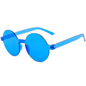 Unisex <b>Rimless</b> Heart for <b>Sunglasses</b> UV400 PC Lenses Colored Transparent High Comfort Fashion Adult - Product Image 3