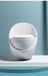 Servizi igienici moderni sanitari in ceramica con Design carino personalizzato <span class=keywords><strong>Wc</strong></span> a forma di uovo - Product Image 5