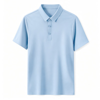 Polo pour homme de haute qualité avec logo personnalisé, respirant, en maille, couleur unie, col à revers, pour le travail décontracté