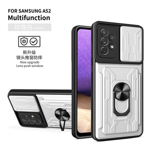 Prezzo all'ingrosso 360 scheda di protezione Slot per telefono cassa con cavalletto ad anello per Samsung <span class=keywords><strong>Galaxy</strong></span> <span class=keywords><strong>A52</strong></span> 5G <span class=keywords><strong>custodia</strong></span> antiurto per gli uomini - Product Image 5