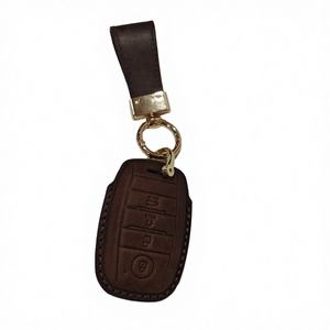 Funda de Piel Marrón para Llave de Coche LEWEDA, Popular para <span class=keywords><strong>Kia</strong></span> Sportage/Cerato/Optima/K3/K5/Sorento/Niro/Rio LX <span class=keywords><strong>EX</strong></span>, Resistente a Arañazos, Guangdong - Product Image 4