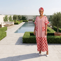 Nouvelle Robe de Soirée Élégante 2026 avec Poches et Foulard Imprimé – Ensemble de Robes de Banquet pour Femmes